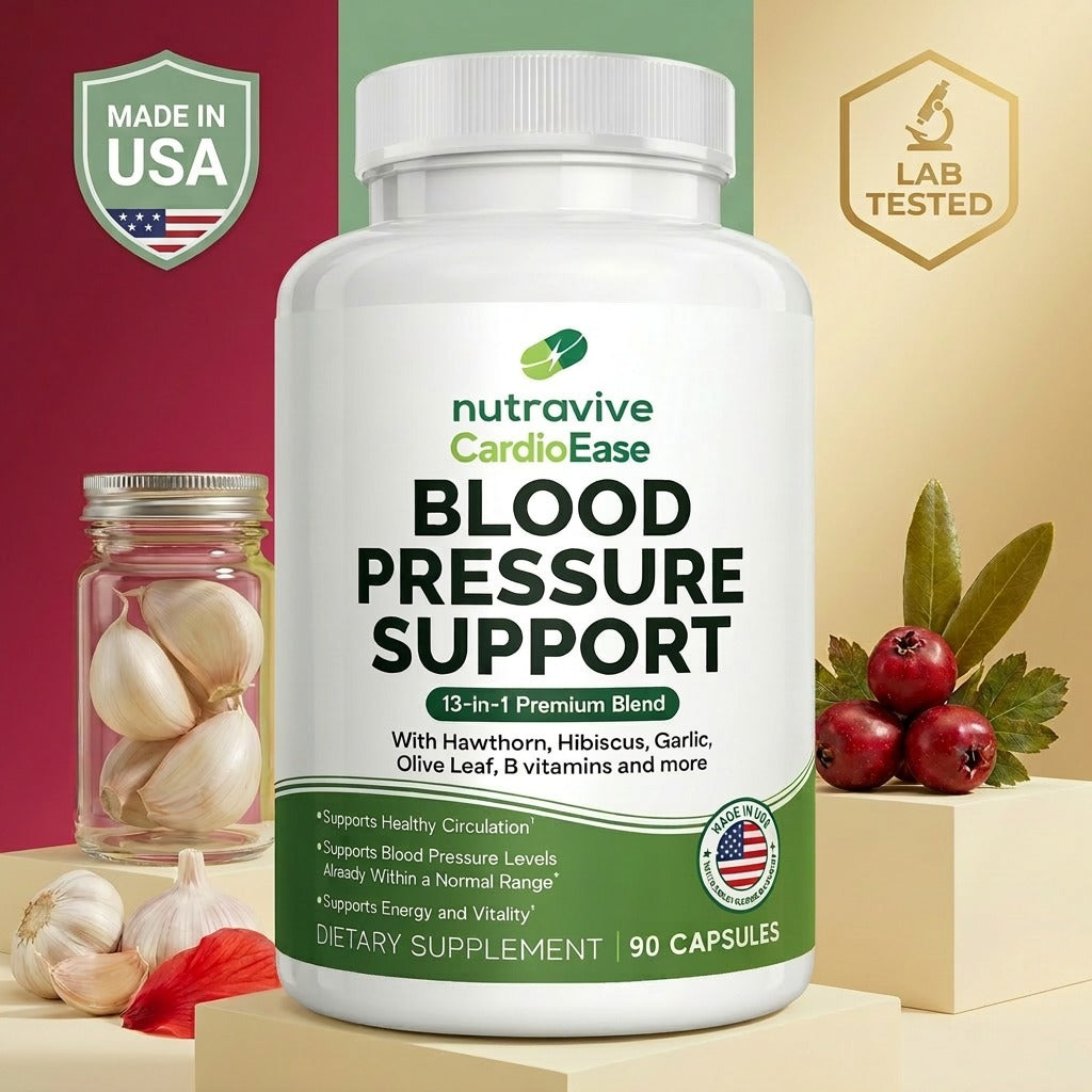 Nutravive Blood Pressure Support - Premium 13-in-1 formula