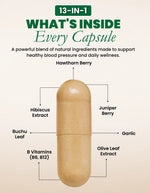 Nutravive Blood Pressure Support - Premium 13-in-1 formula